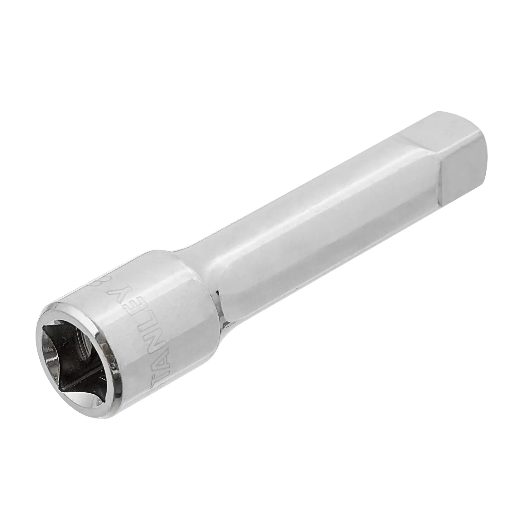 STANLEY 4-86-206 llave de vaso hexagonal cromada, vista lateral sobre fondo blanco.