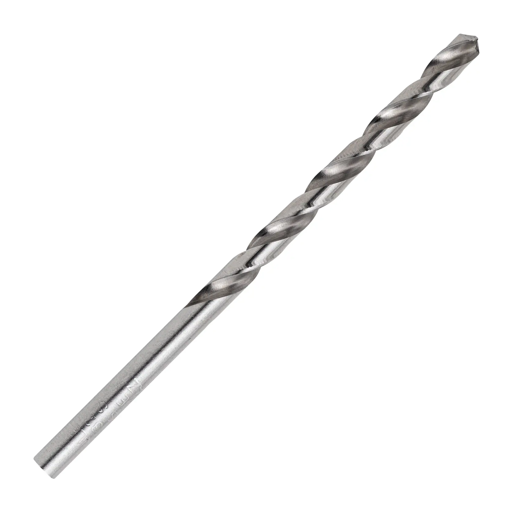 Broca para metal STANLEY STA50532C, acabado plateado, vista lateral sobre fondo blanco.